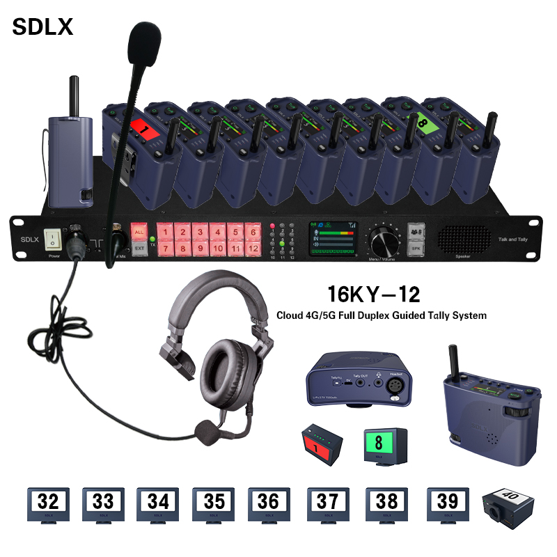 16KY-12 Full-Duplex Cloud 4G/5G Director Tally System