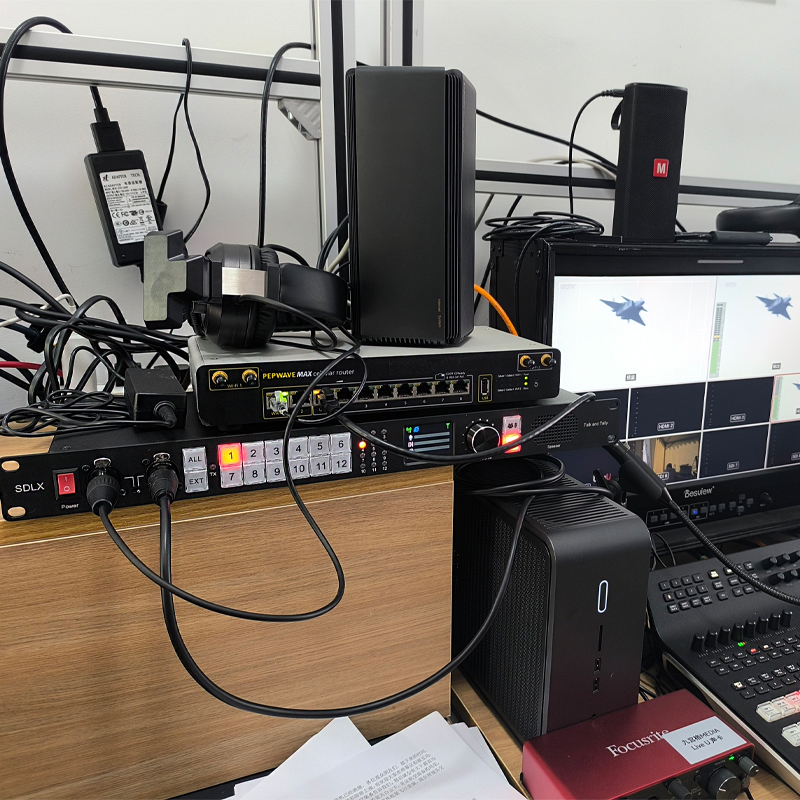 长春航空展直播现场使用云端全双工通话Tally